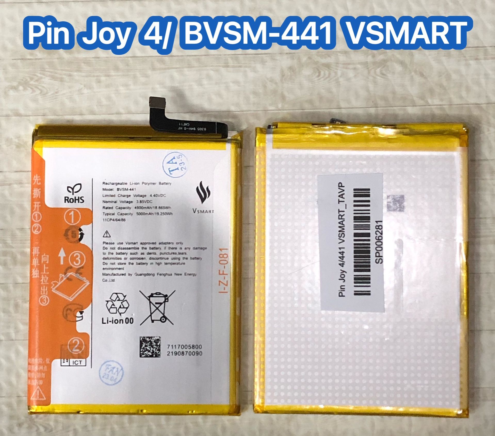Pin Vsmart Joy 4 (BVSM-441) pin zin LK