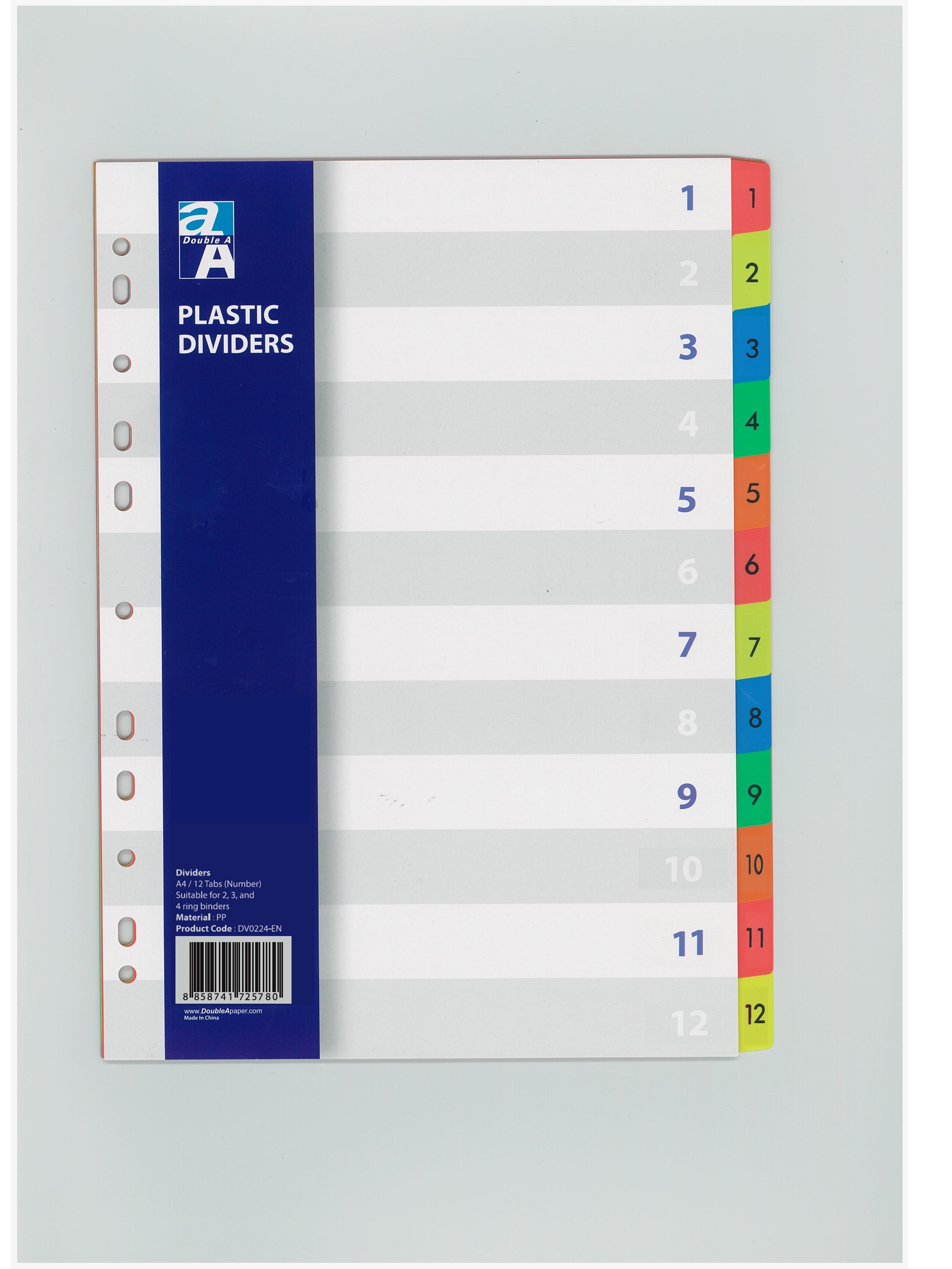 Double A Phân Trang Nhựa 12 số