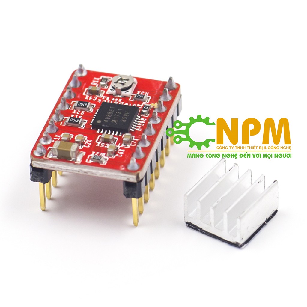 [HCM]driver động cơ bước A4988 (shield cnc v3 arduino)
