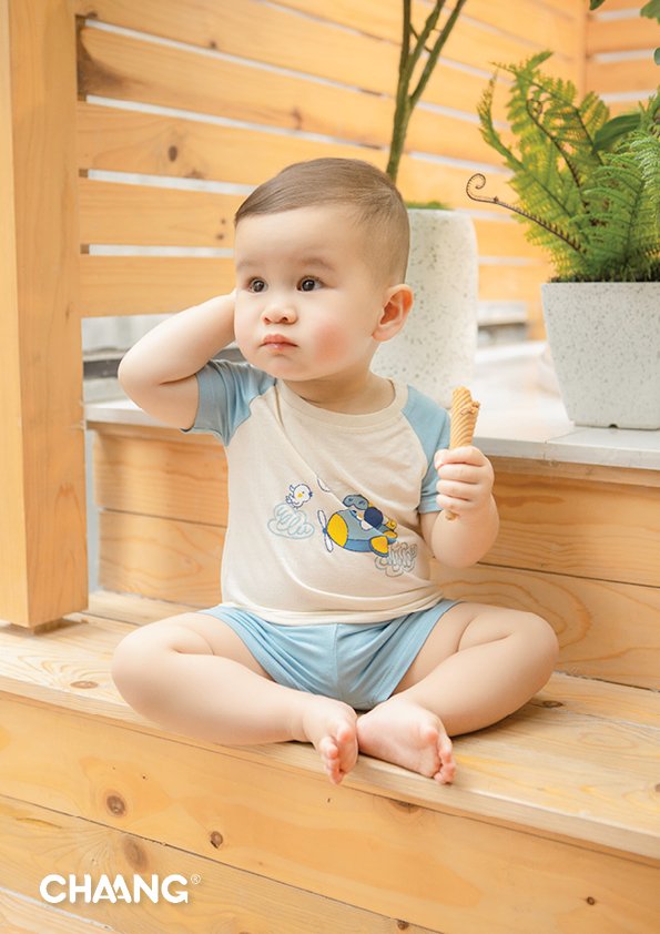 [CHAANG] BỘ CỘC CÚC VAI SUMMER CHO BÉ TRAI