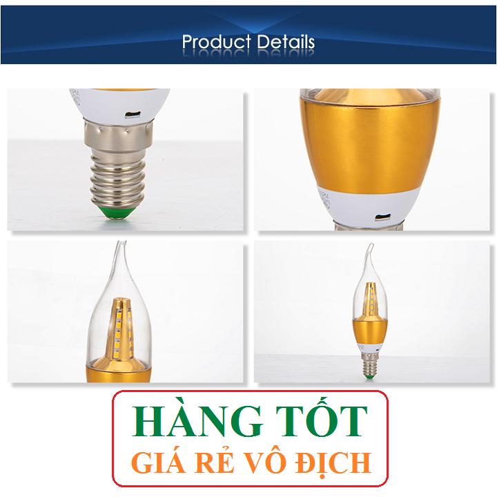 [HCM]Bóng LED Nến RC 5w