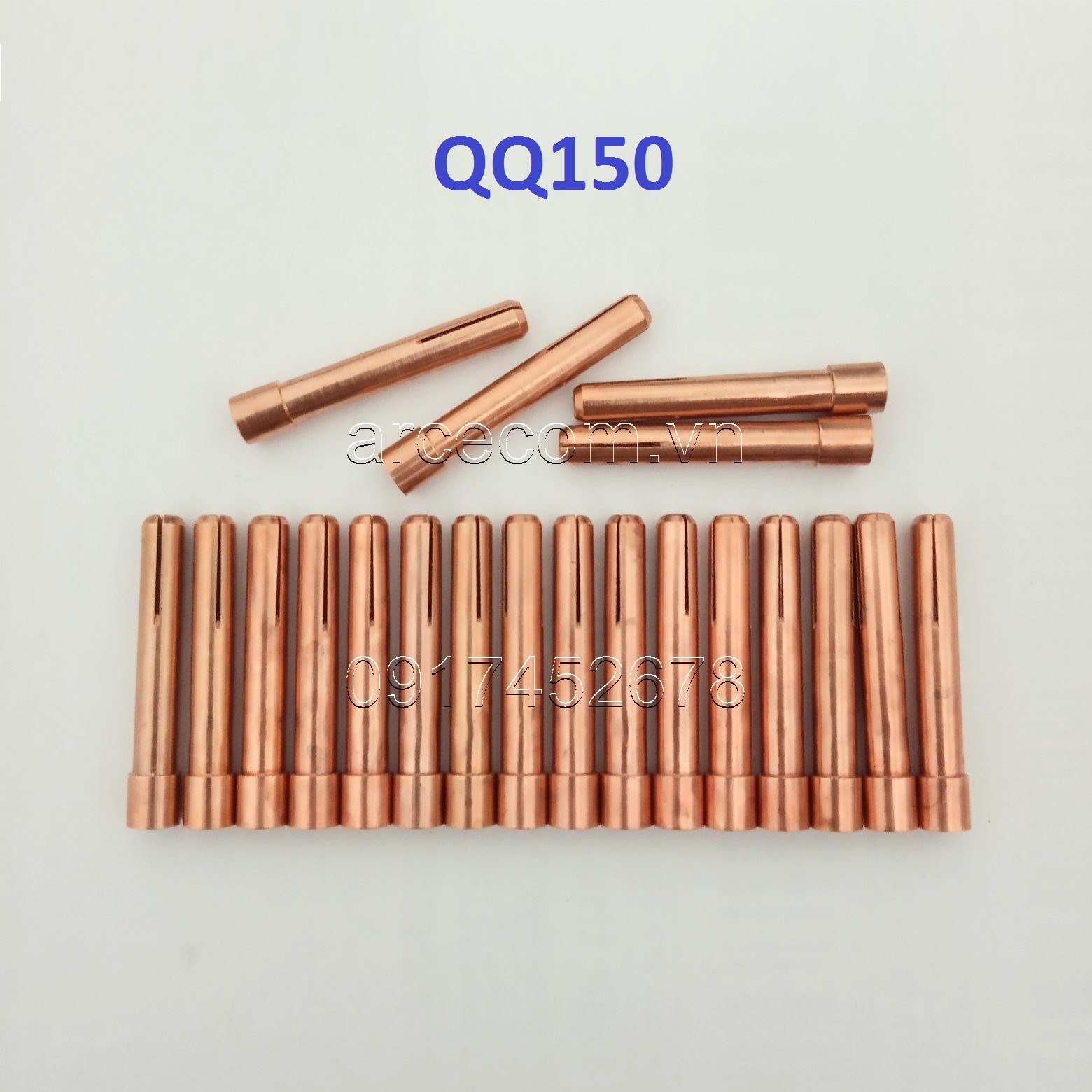 Kẹp kim súng hàn tig QQ150 - 10 cái kẹp kim hàn tig ngắn 1.6-2.4*36mm