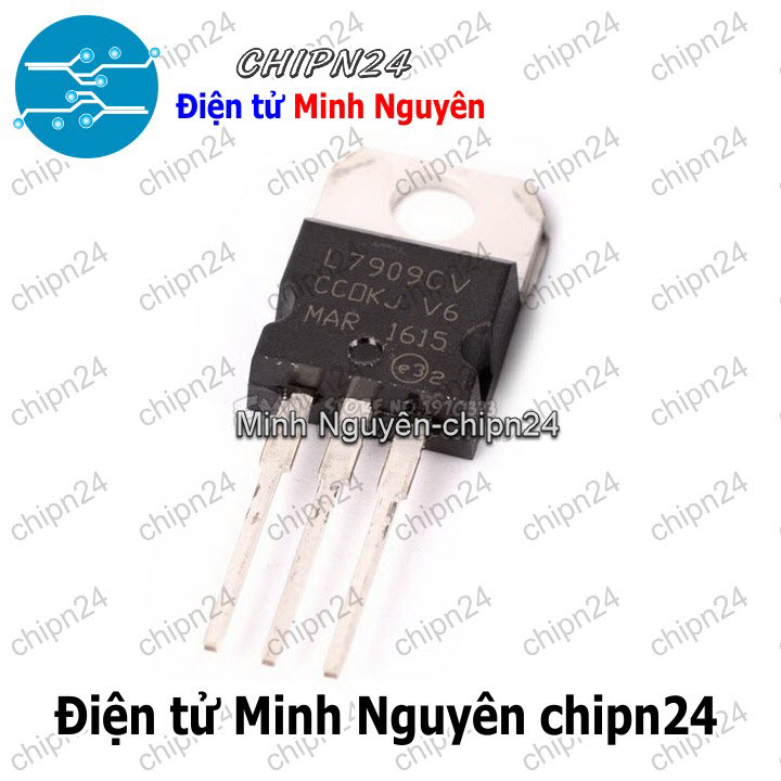 [2 con] (DIP) IC L7909CV TO-220 (L7909 7909 Ổn áp âm 9V) - HH004519