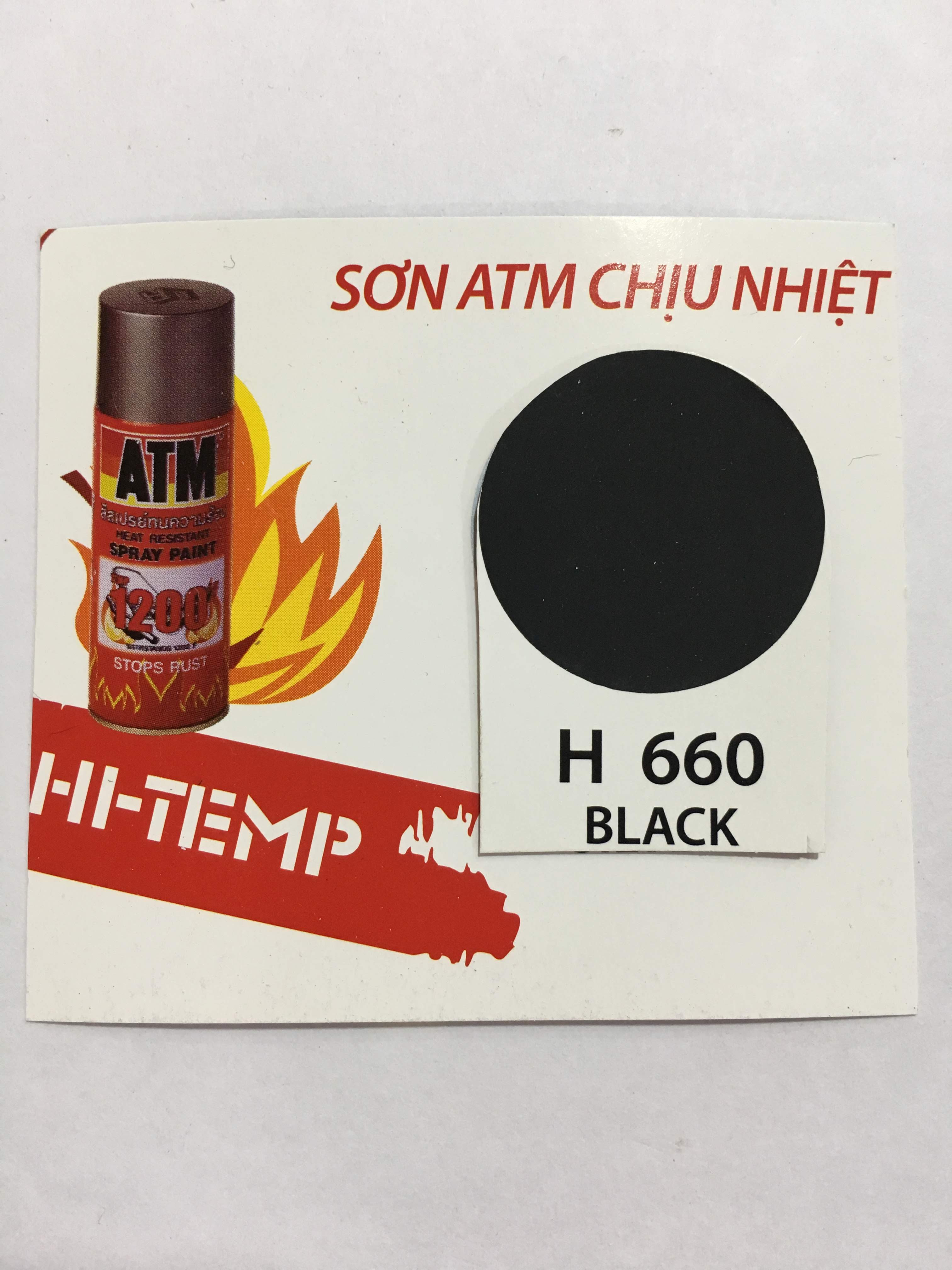Sơn phun, sơn xịt chịu nhiệt ATM( màu đen, màu bạc )