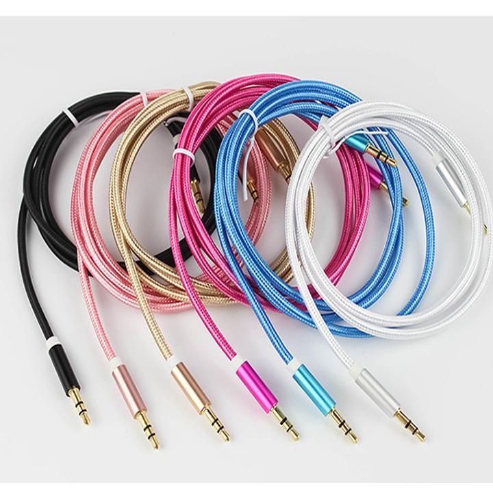 Jack 2 đầu 3.5 bọc dù cao cấp 1m