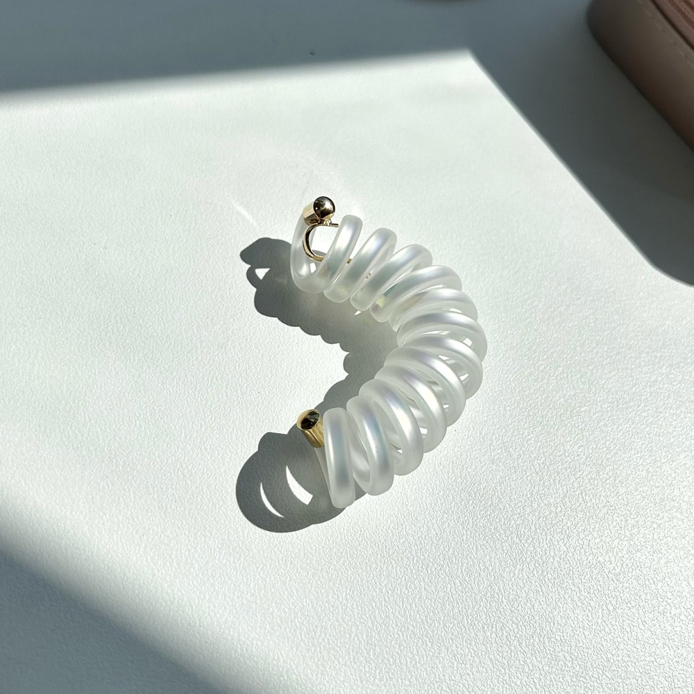 Cột tóc lò xo ánh nhũ đặc biệt Modleaf Orora spring tie Hàn Quốc