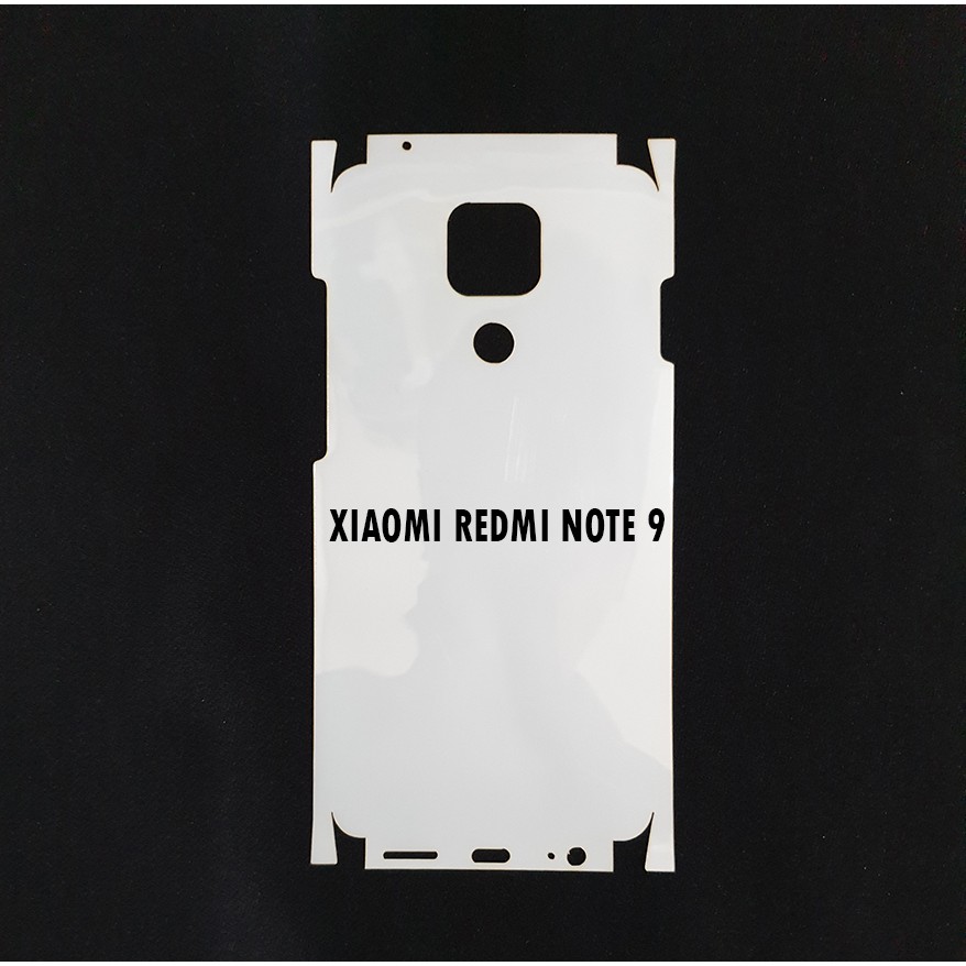 Miếng film dán PPF loại xịn phủ full 99% lưng viền Xiaomi Redmi Note 9