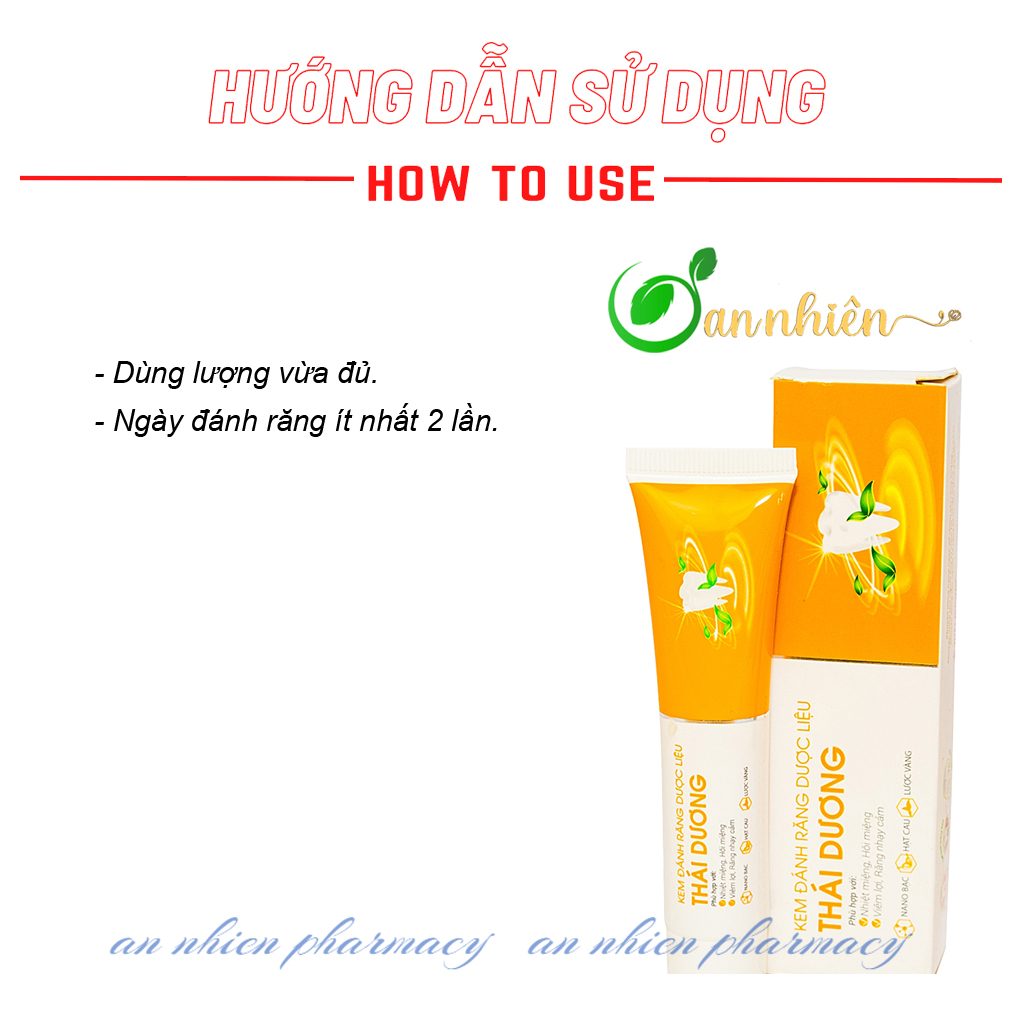 Kem Đánh Răng Dược Liệu Thái Dương