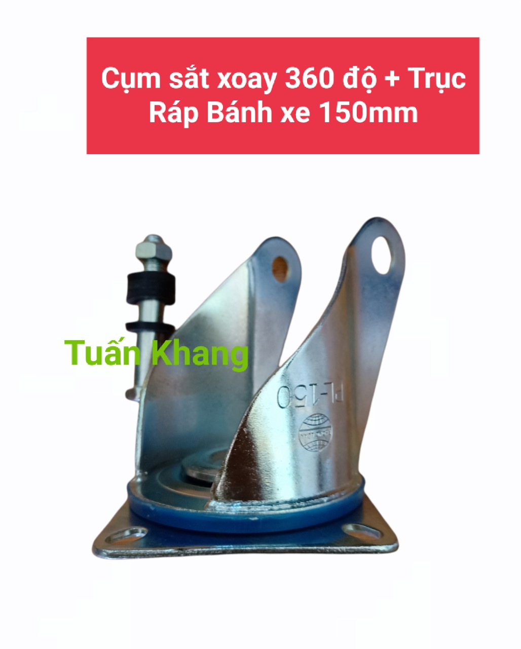 Cụm sắt không bánh xe + Trục