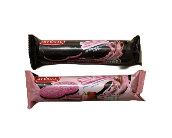 Bánh Quy Imperial Chocolate Kem Dâu (100g - Đen)