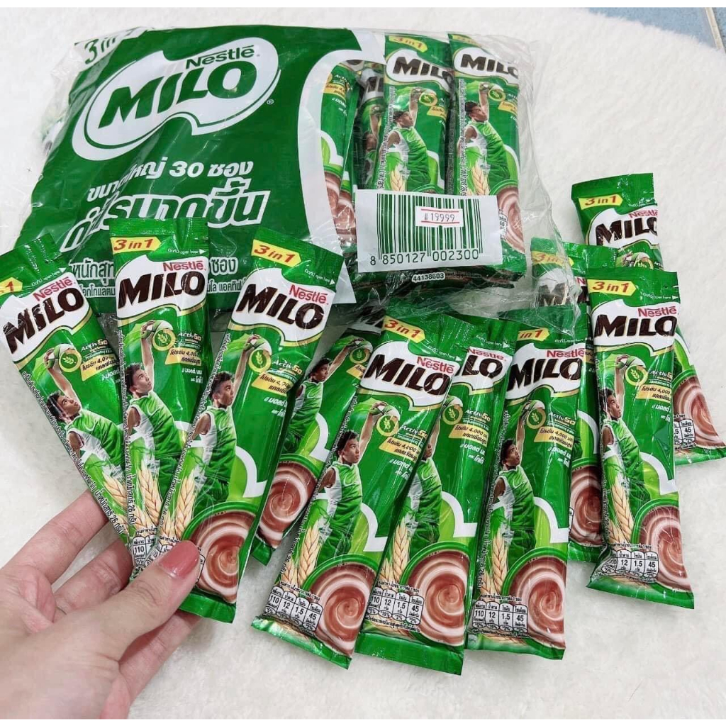 Túi 48 gói sữa milo 3 in 1 hòa tan thái lan siêu ngon