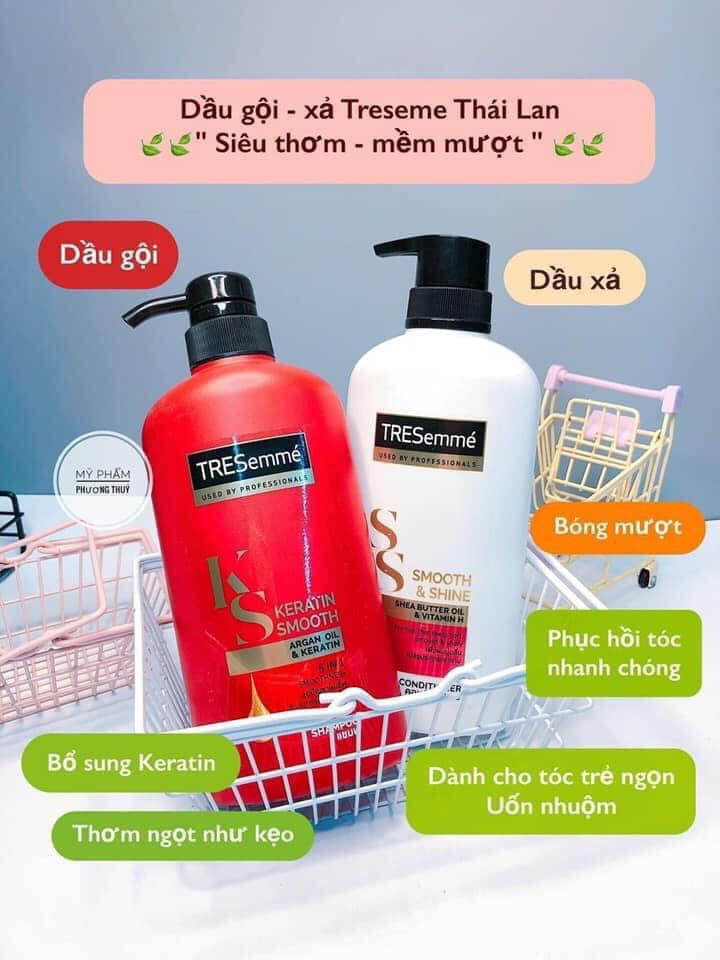Dầu gội-xã Tresemme KERATIN SMOOTH Thái Lan 400ml/450ML