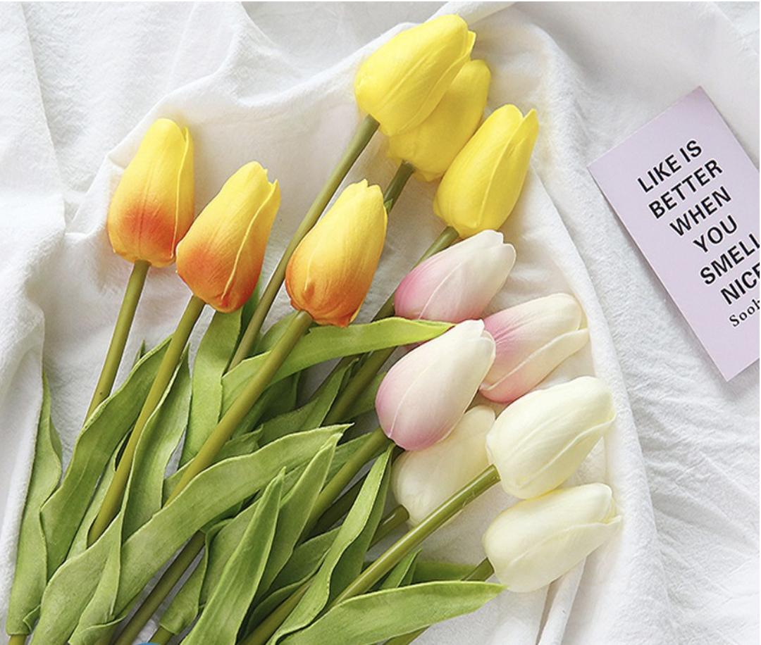 Cành hoa Tulip - Hồng nhạt