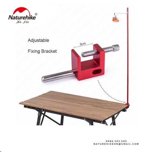 Gậy treo đèn gắn bàn Naturehike nh19pj003, chất lượng sản phẩm đảm bảo và cam kết hàng đúng như mô tả