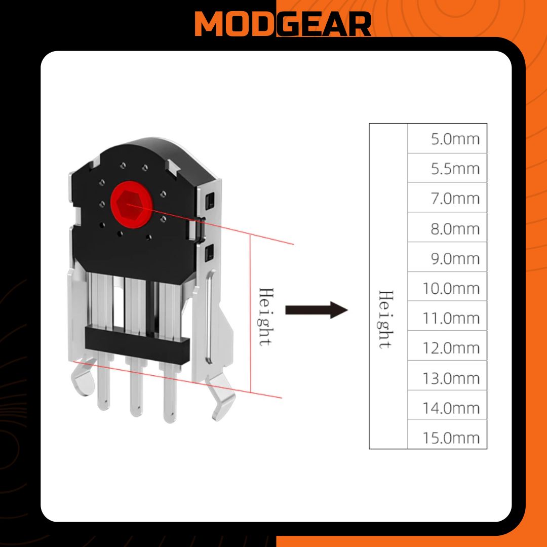 Con lăn cuộn chuột Kailh chính hãng size 7mm 9mm 10mm 11mm lõi đỏ | Scroll Encoder Red Core