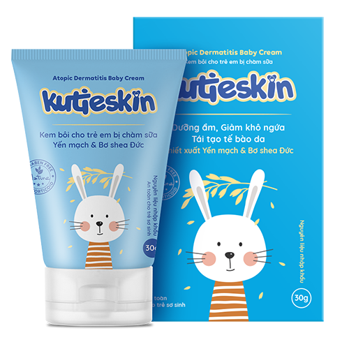 Kutieskin 30gr giành cho da em bé bị chàm , lác sữa