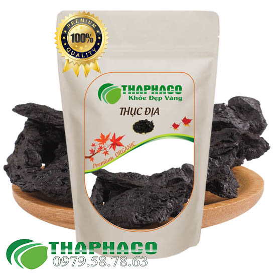 Thục địa sấy khô nguyên chất - hỗ trợ cải thiện sức khỏe - túi zip 100gram