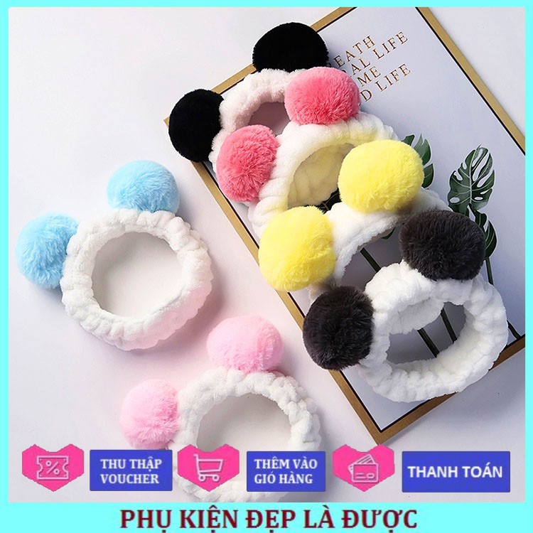 [HCM]Băng Đô Thời Trang Tai Gấu Siêu Đáng Yêu