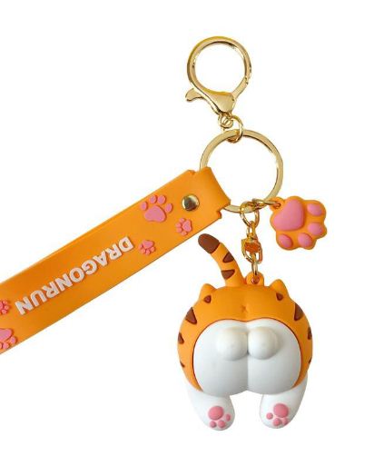 Móc Khóa Mông Mèo Tay Mèo Dễ Thương