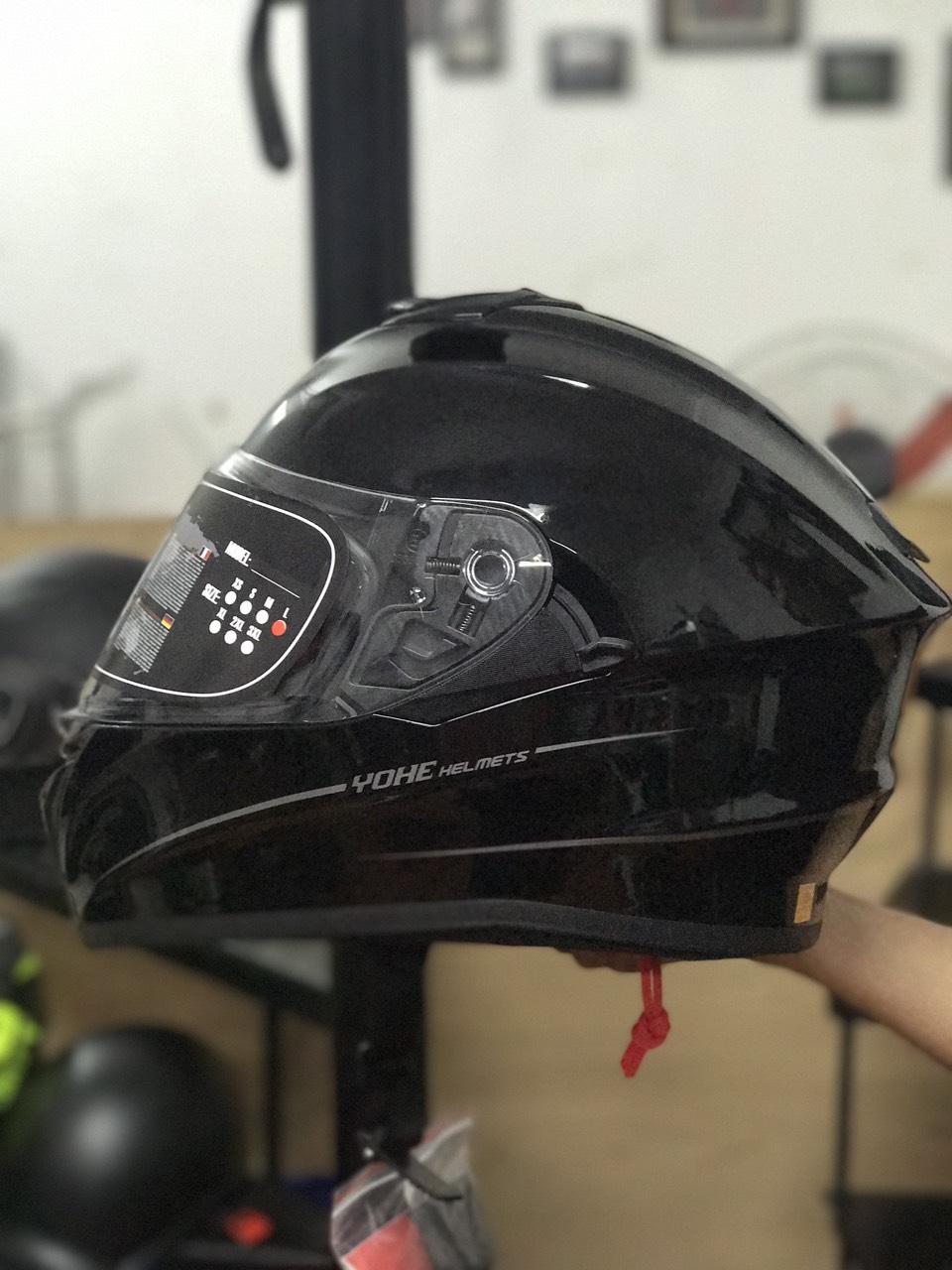 Mũ Bảo Hiểm Fullface YOHE 981 2 Kính