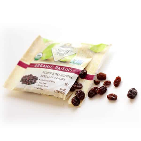 Sultana organic Raisins Sunny fruit 250g