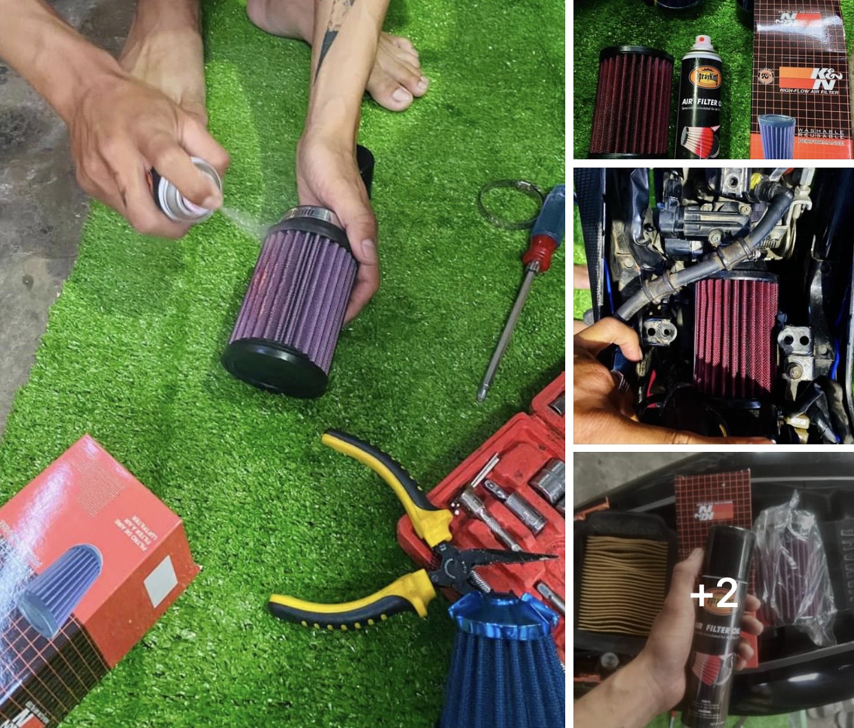 Tẩm Dầu Lọc Gió Sprayking