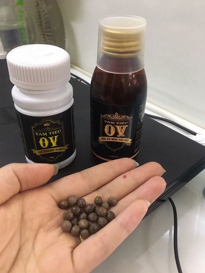 Dứt điểm HÔI MIỆNG Tam Tiêu OV (1 lọ Tam Tiêu OV dạng viên)