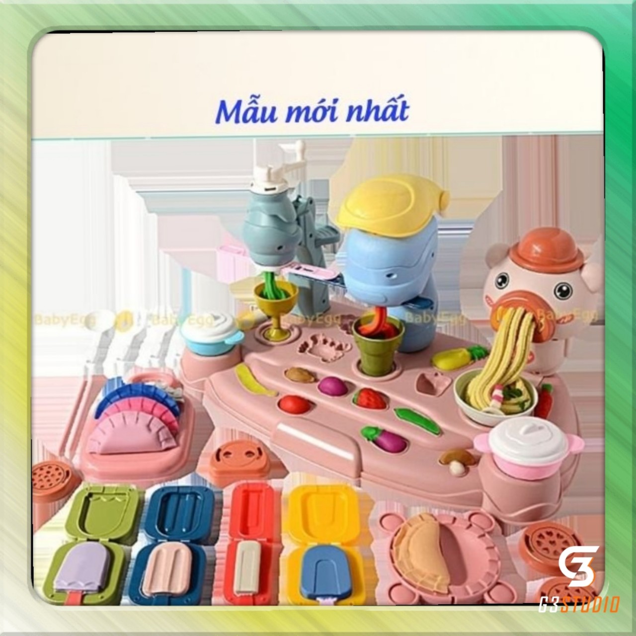 [Mẫu mới] Đồ chơi làm bún, mì bằng đất nặn cho bé yêu