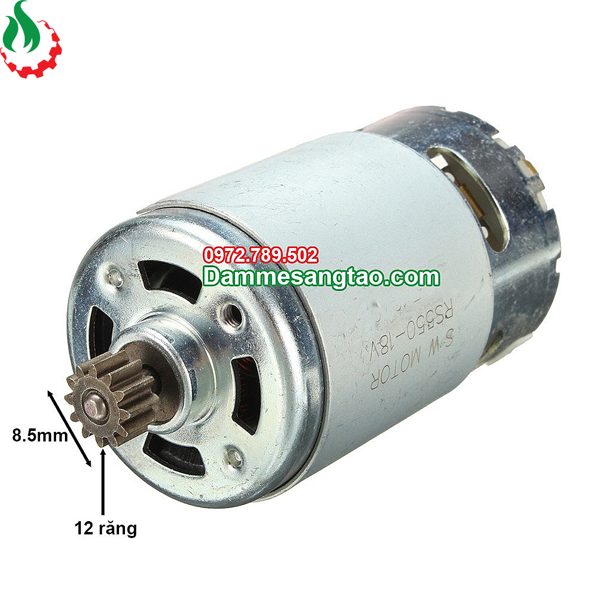 Motor DC RS 550 12V 14V 18V công suất cao