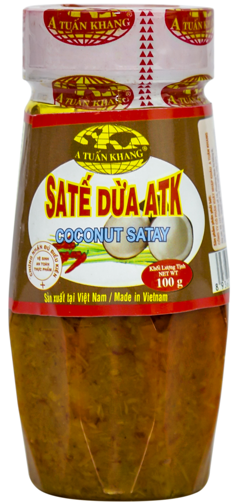 Sate Cơm Dừa Vị Cay Thơm Béo - Gia Vị Trộn Mì, Hủ Tiếu, Phở, Cơm, Ướp Thịt, Dùng Được Cho Người Ăn Chay | A TUẤN KHANG