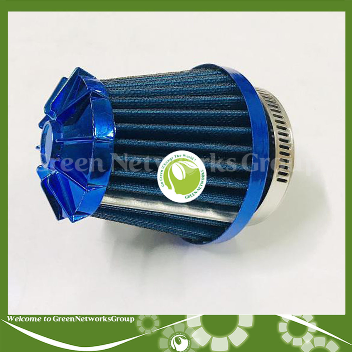 Pô E trụ Vương Niệm gắn xe máy (màu Xanh)