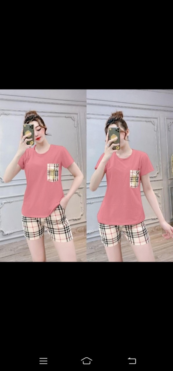 bộ đồ đùi sọc karo hàng xịn xò