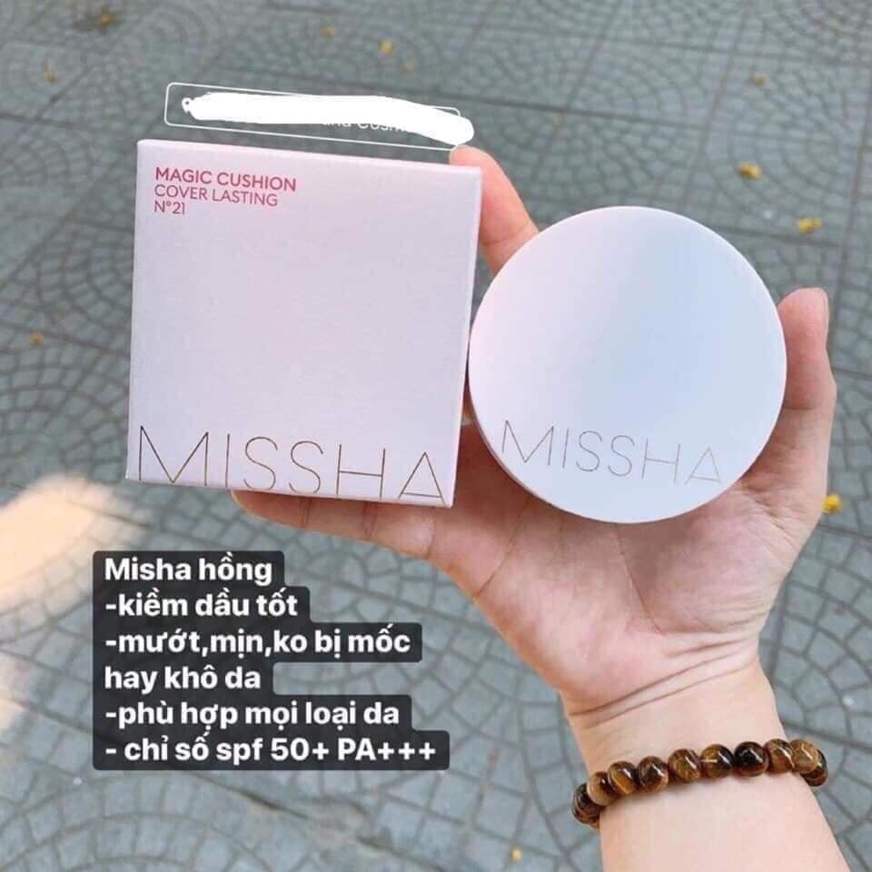 Phấn Nước Missha Magic Cushion Cover Lasting Hồng