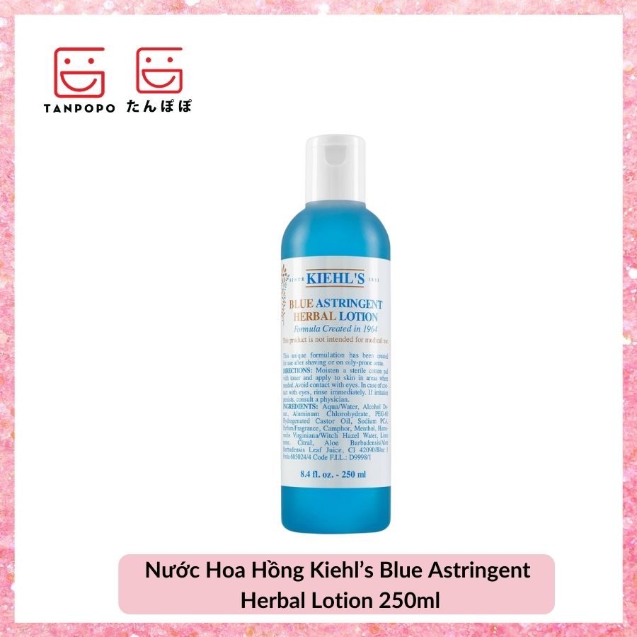 Có Sẵn] [Chính Hãng] Nước Hoa Hồng Kiehl'S Blue Astringent Herbal Lotion  250Ml | Lazada.Vn