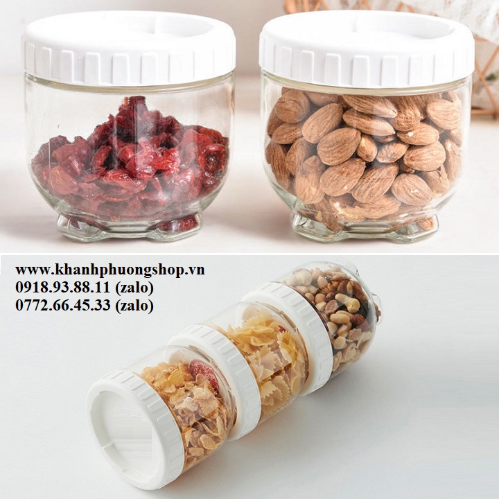 [HCM]hũ thủy tinh đựng gia vị - hủ thủy tinh đựng gia vị