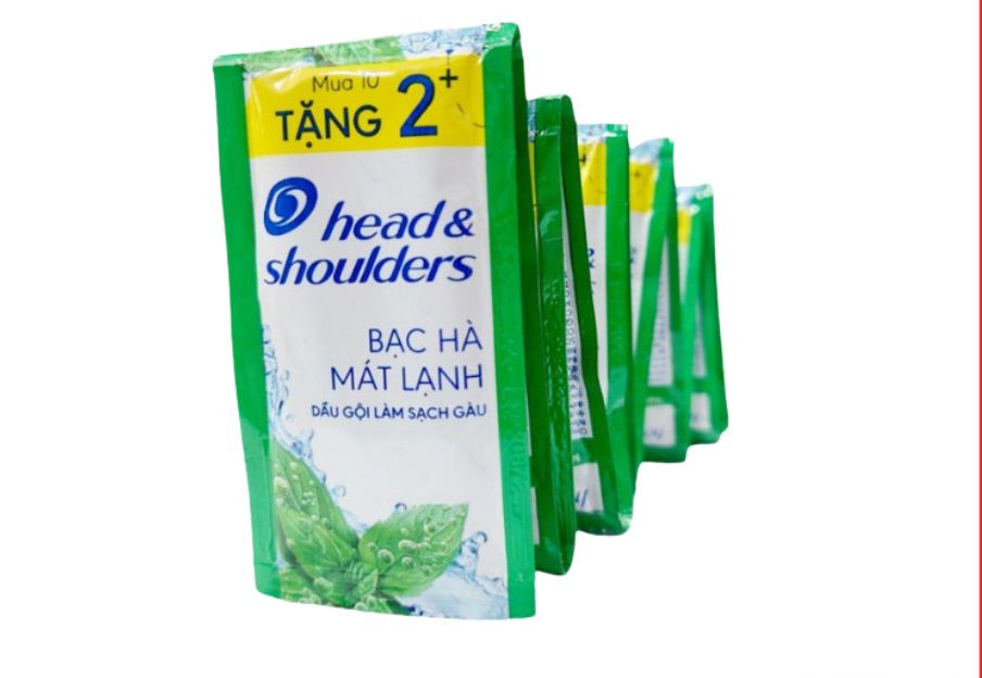 Dầu Gội Head & Shoulders Bạc Hà Dây 10+2 Gói