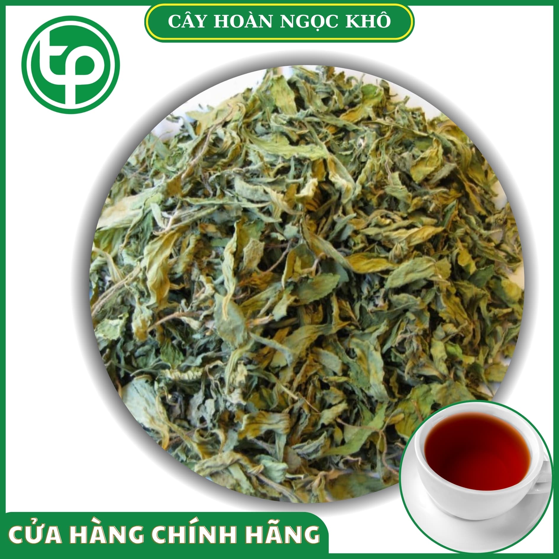 Lá hoàn ngọc khô túi nhỏ 100g - Dược Tấn Phát
