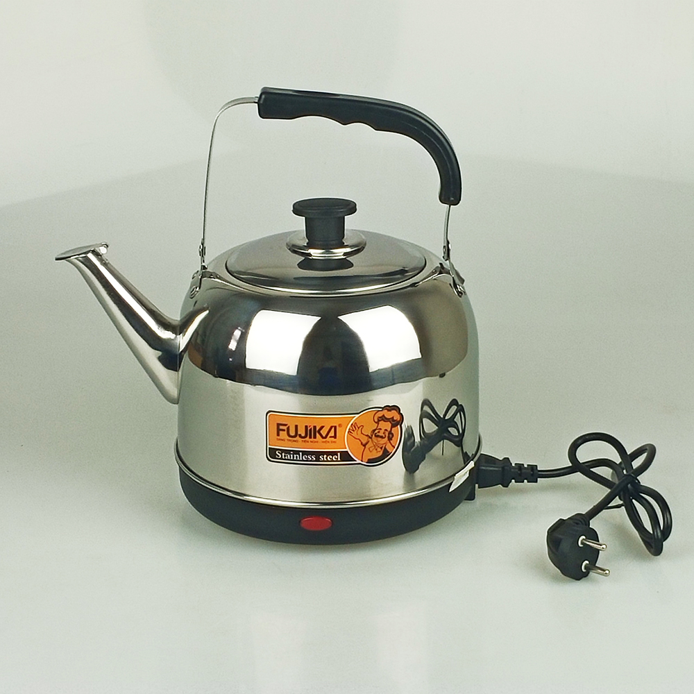 Ấm siêu tốc Fujika 5 lít công suất 1500W thân Inox