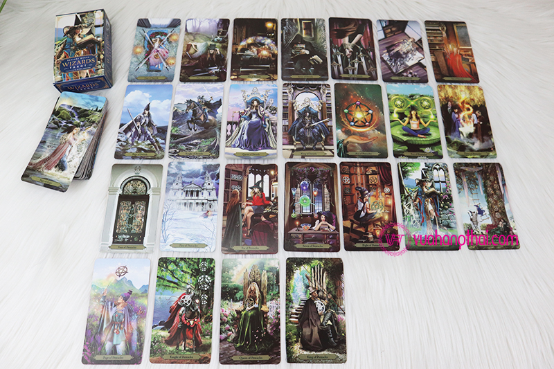Bộ bài bói Wizards Tarot by Barbara Moore cao cấp
