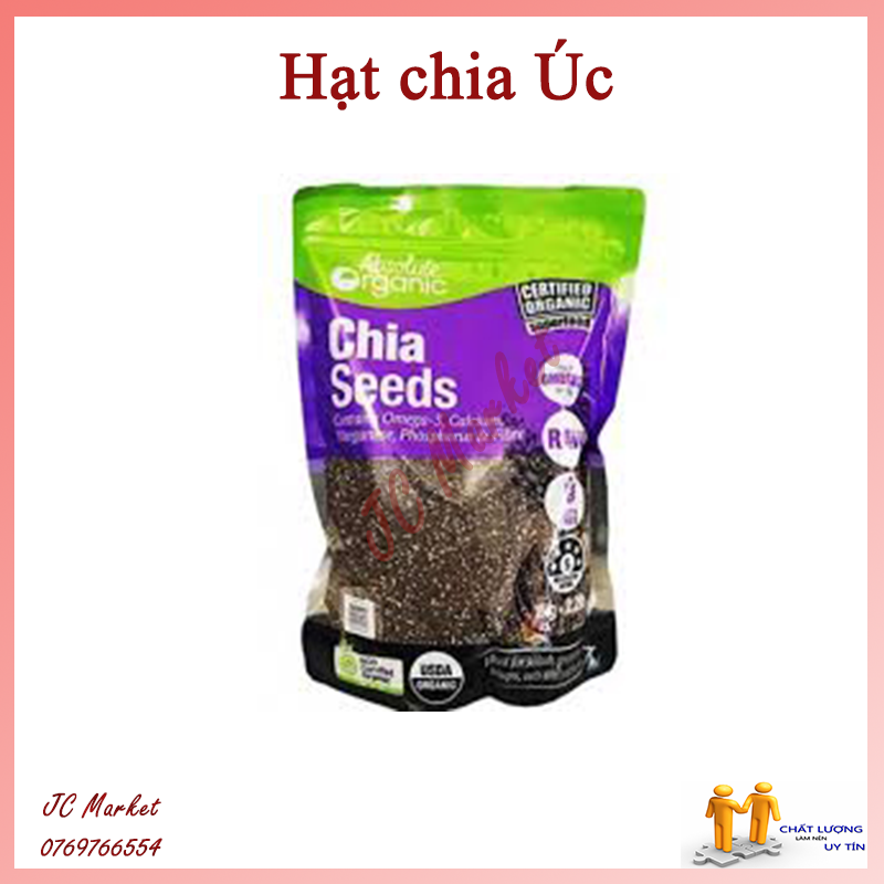 [HCM]Hạt Chia Seed Organic 1kg (túi tím)