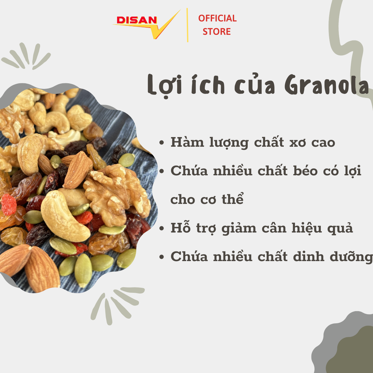 NGŨ CỐC GRANOLA SIÊU HẠT HEALTHY & FRESH