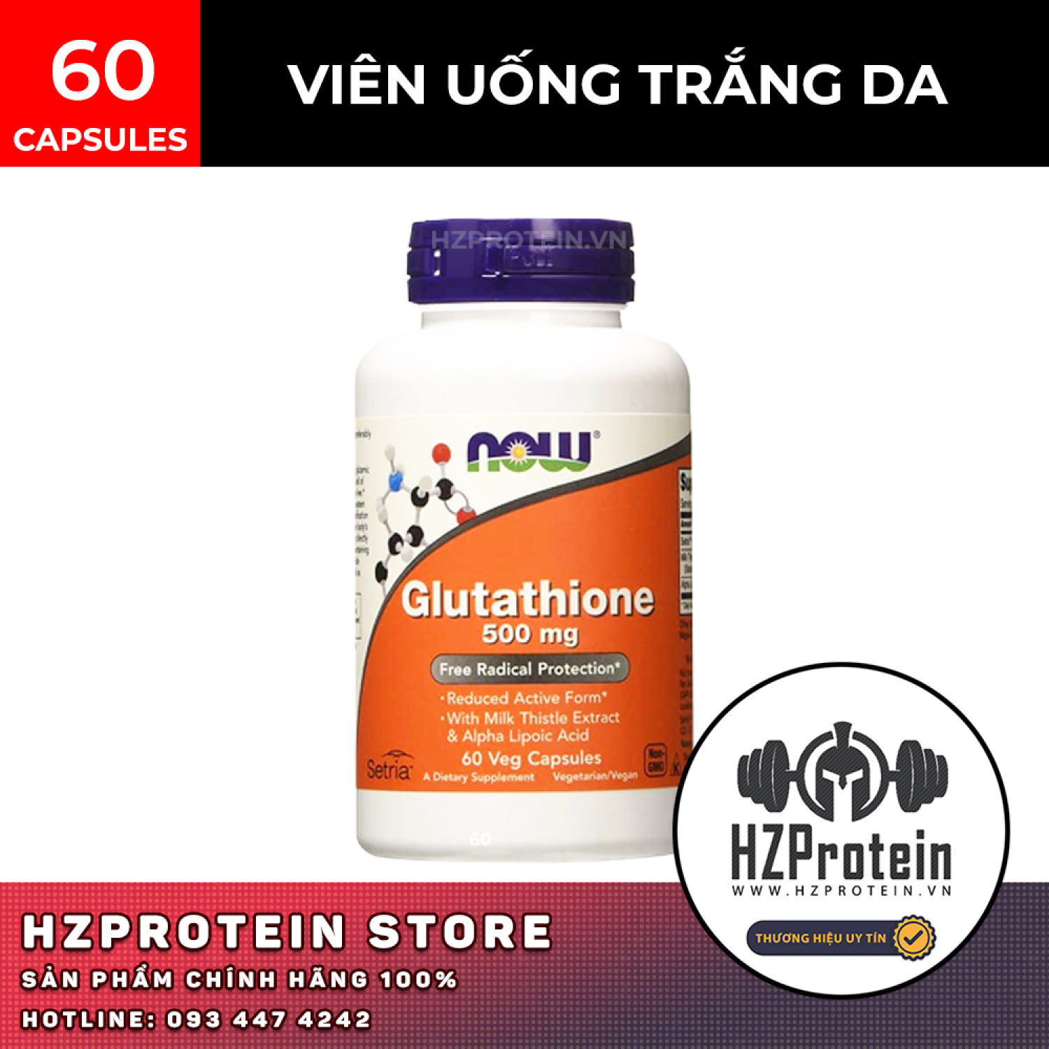 cjc1295/ipamorelin before and after Viên Uống Now Glutathione 500Mg Hỗ Trợ Trắng Da, Tăng Sinh Collagen - 60  Viên