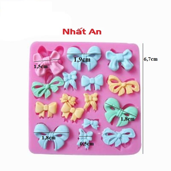 [HCM]KHUÔN SILICONE 4D HÌNH NƠ