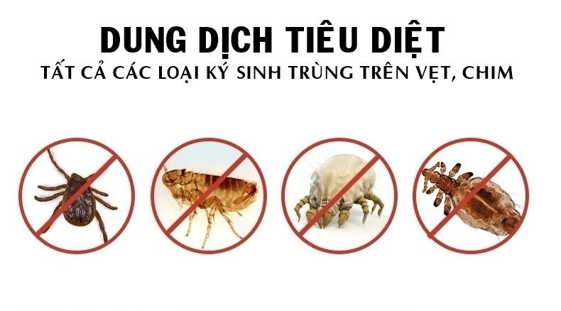 Thuốc diệt rận, mạt Vẹt, Chim