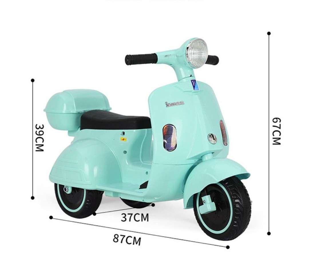 Xe máy điện đạp ga kiểu dáng Vespa cho bé