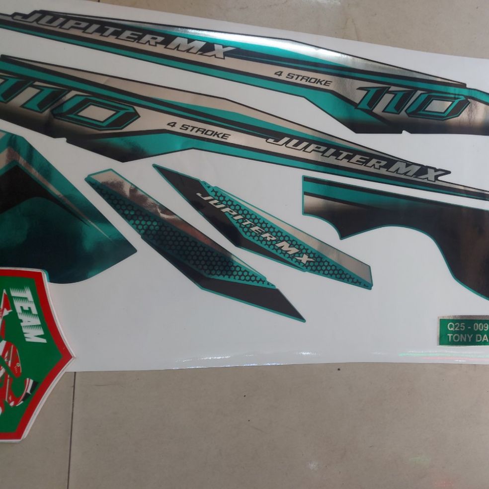 Tem xe jupiter Mx R V Z tem rời crom dán các đời xe các màu