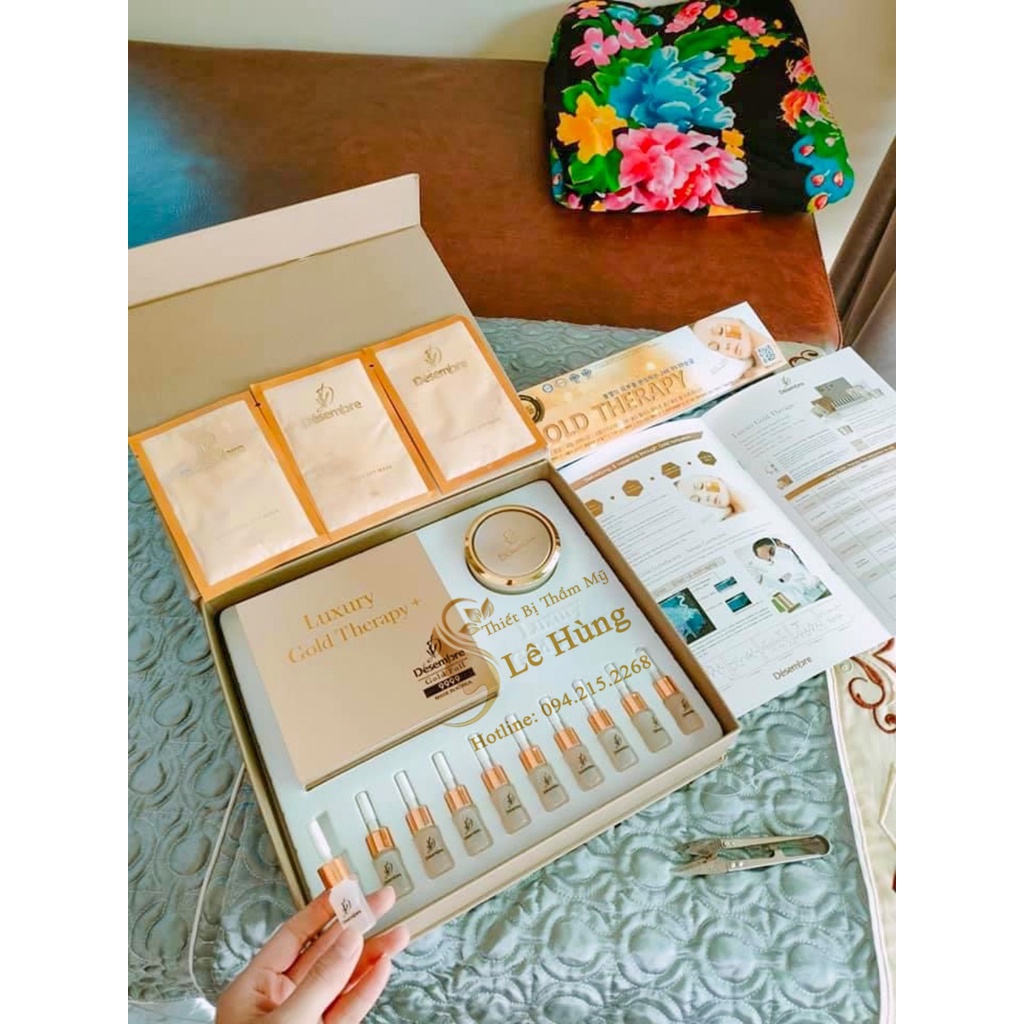 BỘ MẶT NẠ VÀNG LÁ 24K LUXURY GOLD THERAPY