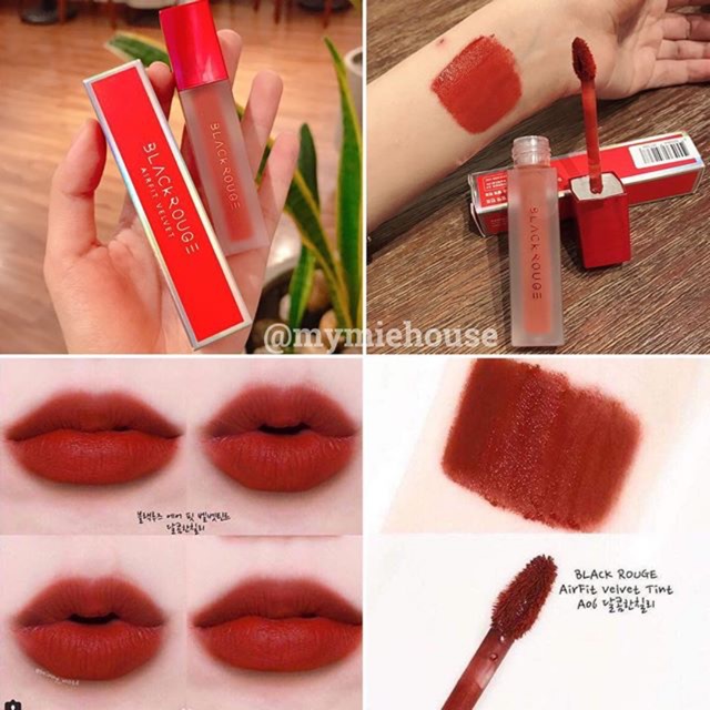SON KEM BLACK ROUGE A06 ĐỎ NÂU