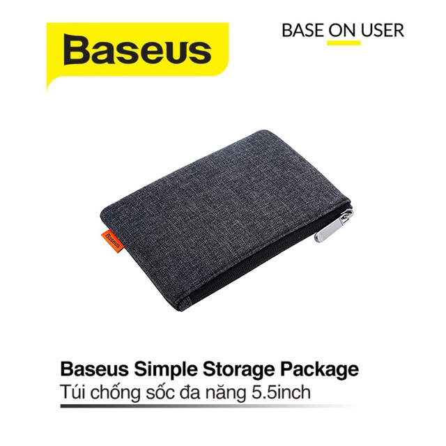 Túi chống sốc Baseus Simple Storage Package đựng điện thoại, phụ kiện dài 5.5icnh chống thấm siêu bền