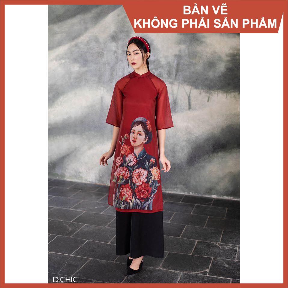 Rập giấy may áo dài tay loe AD05 -(BẢN VẼ)